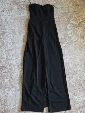 Strapless Black Jumpsuit/shorts